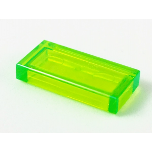 Tegel 1x2 Trans Bright Green